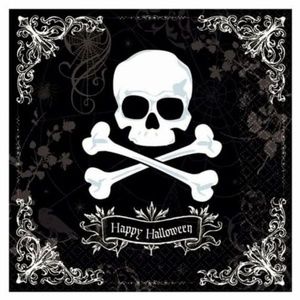 Halloween Skull Beverage Napkins